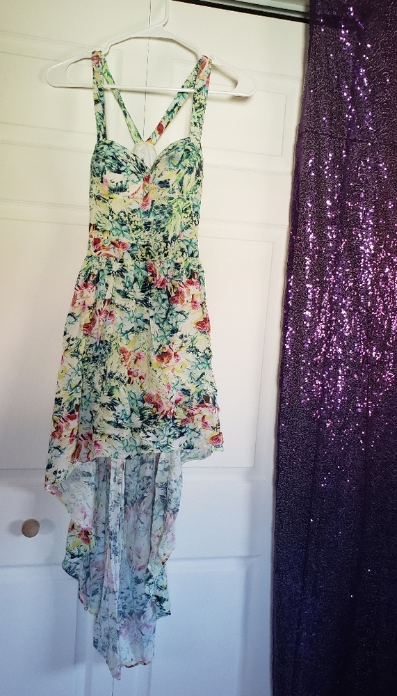 High-Low dress with hidden shorts